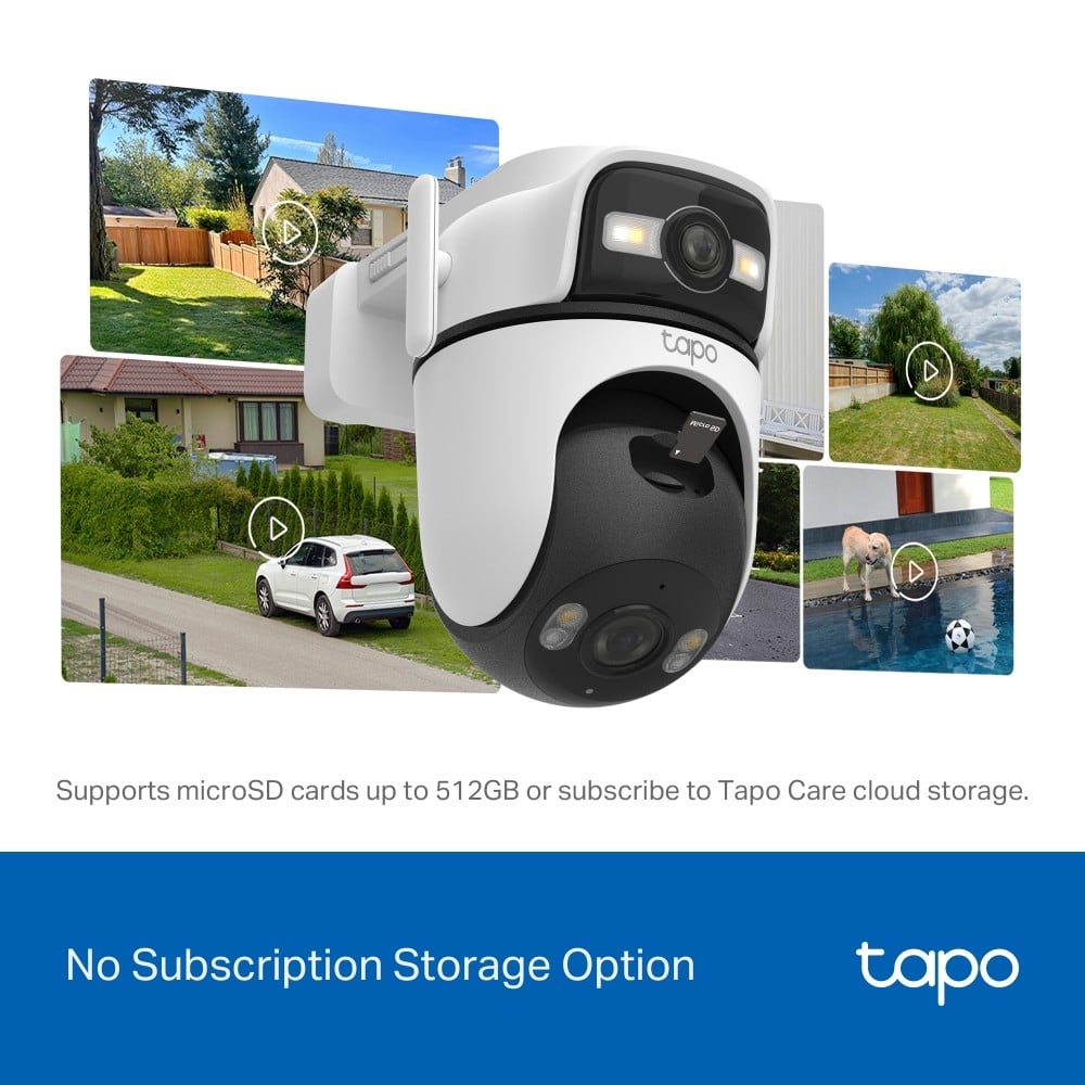 TP-Link Tapo C545D Sphérique Caméra de sécurité IP Extérieure 2304 x 1296 pixels Plafond/Mur/Poteau