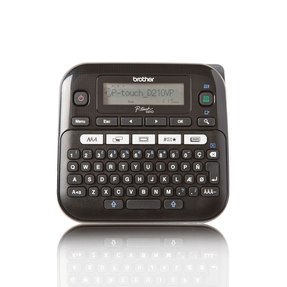 Brother PT-D210VP imprimante pour étiquettes Transfert thermique 180 x 180 DPI 20 mm/sec QWERTY