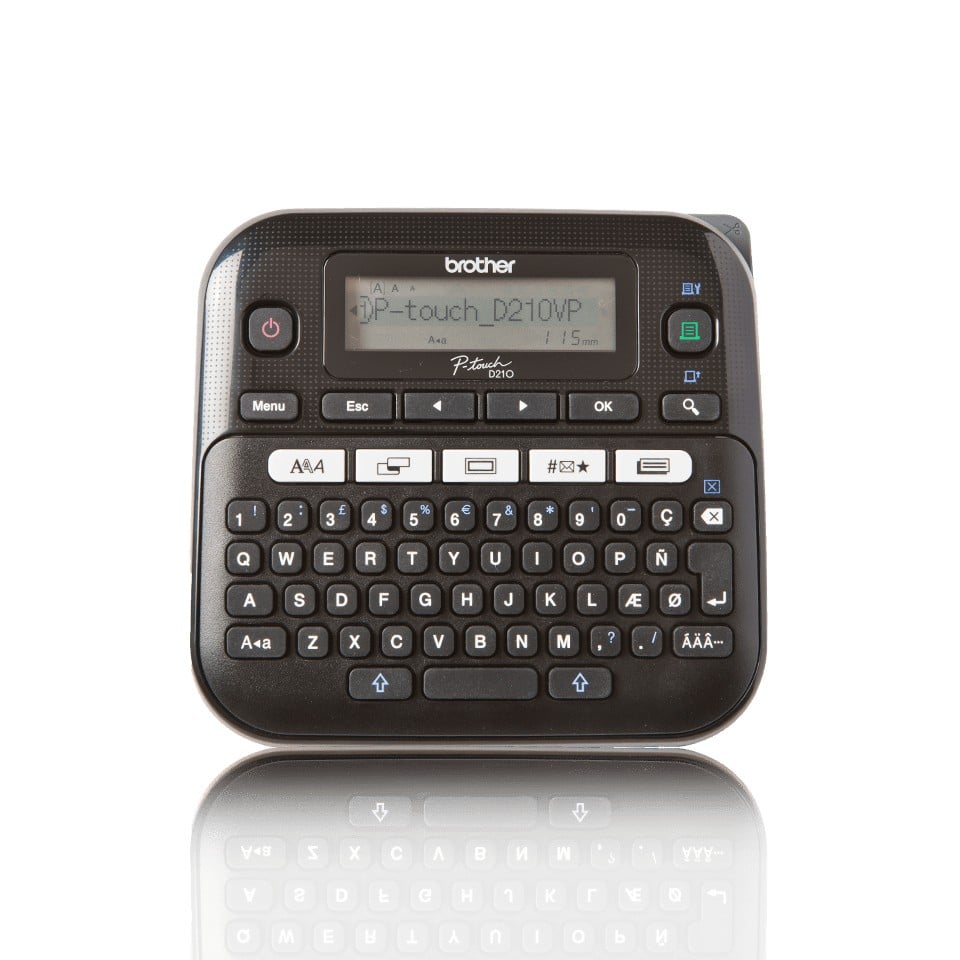 Brother PT-D210VP imprimante pour étiquettes Transfert thermique 180 x 180 DPI 20 mm/sec QWERTY