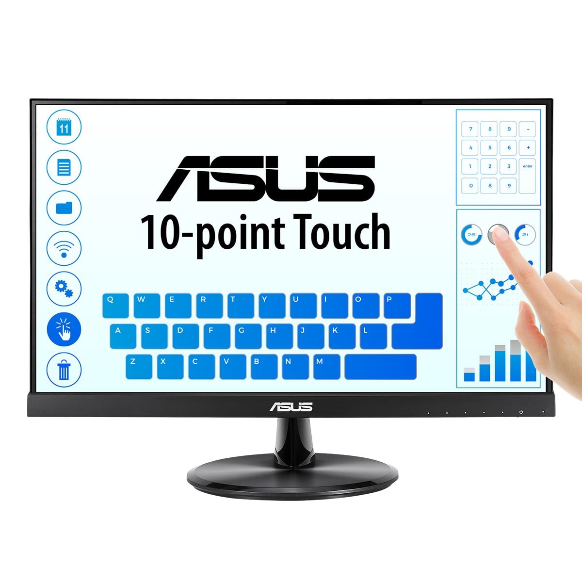"ASUS VT229H 54,6 cm (21.5"") 1920 x 1080 pixels Full HD LED Écran tactile Noir"