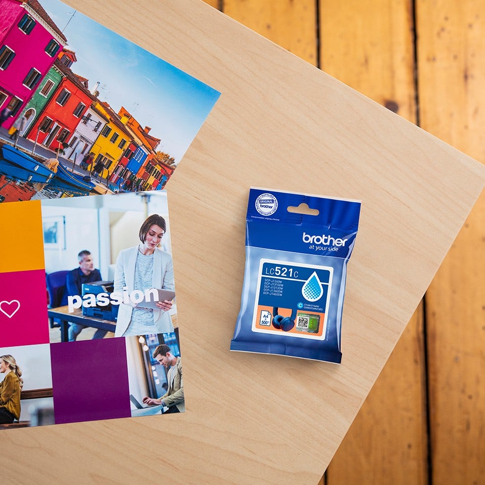 BROTHER Cyan ink cartridge yield up to 500 pages