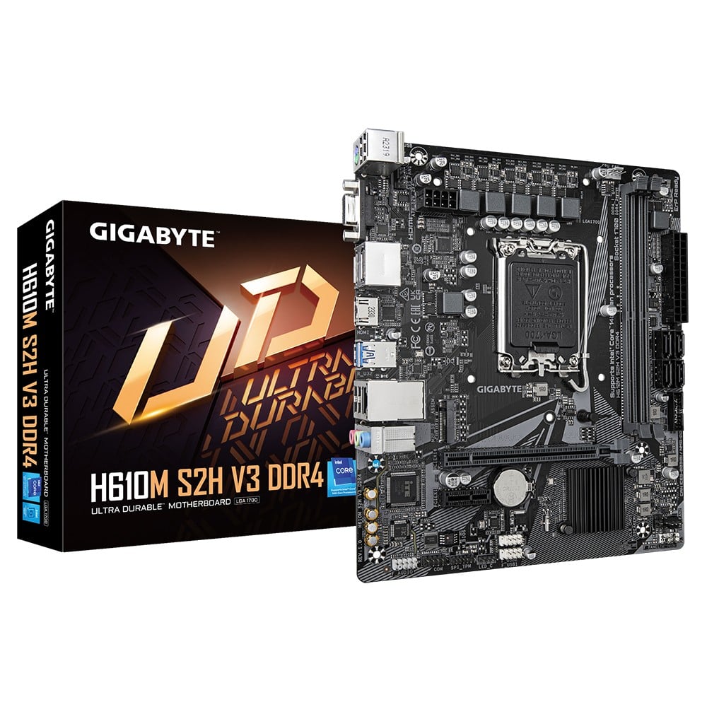 GIGABYTE H610M S2H V3 DDR4 carte mere Intel H610 Express LGA 1700 micro ATX