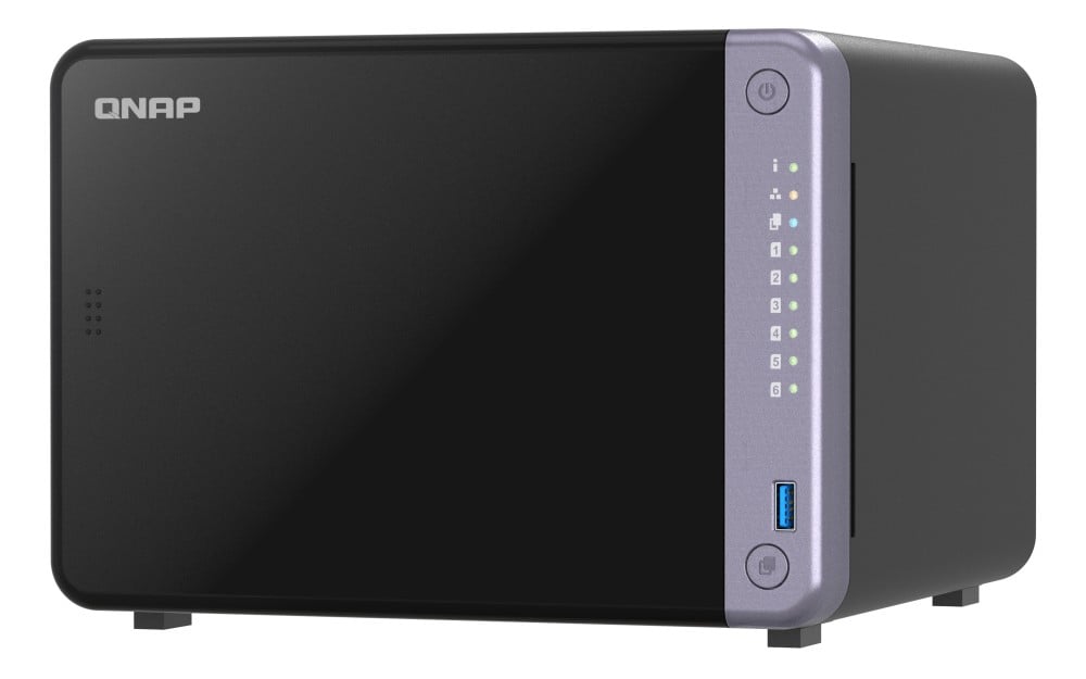QNAP TS-632X-4G 6-bay NAS AL524 2.0GHz Quad Core 4Go DDR4 SODIMM Max. 16Go 2x10GbE SFP+