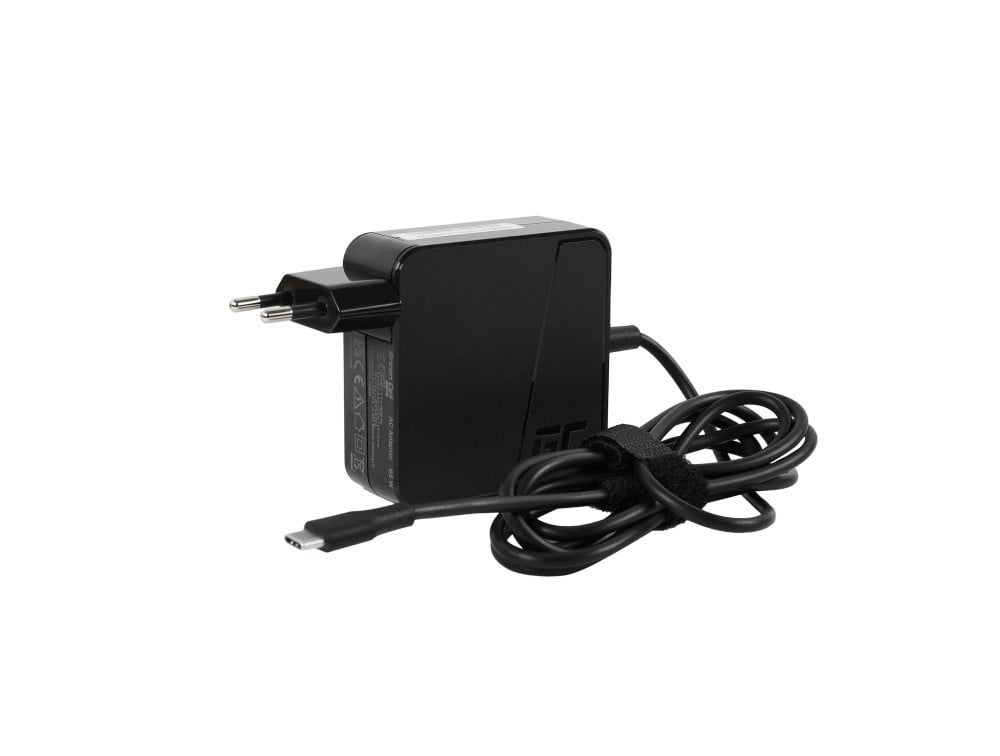 Green Cell AD134PV2 Adaptateur PRO USB-C 65W pour ordinateurs portables, tablettes, téléphones