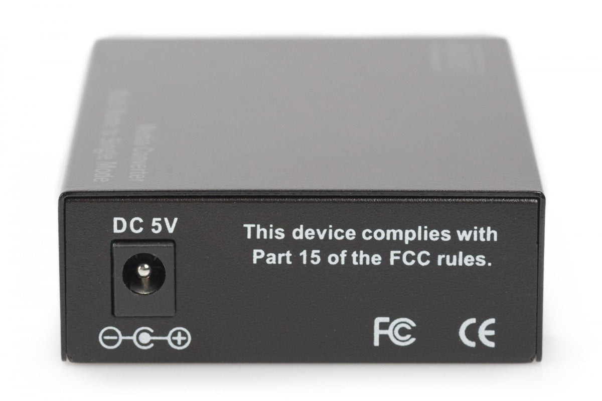 Digitus DN-82124 convertisseur de support réseau 1000 Mbit/s 1310 nm Monomode, Multimode Noir