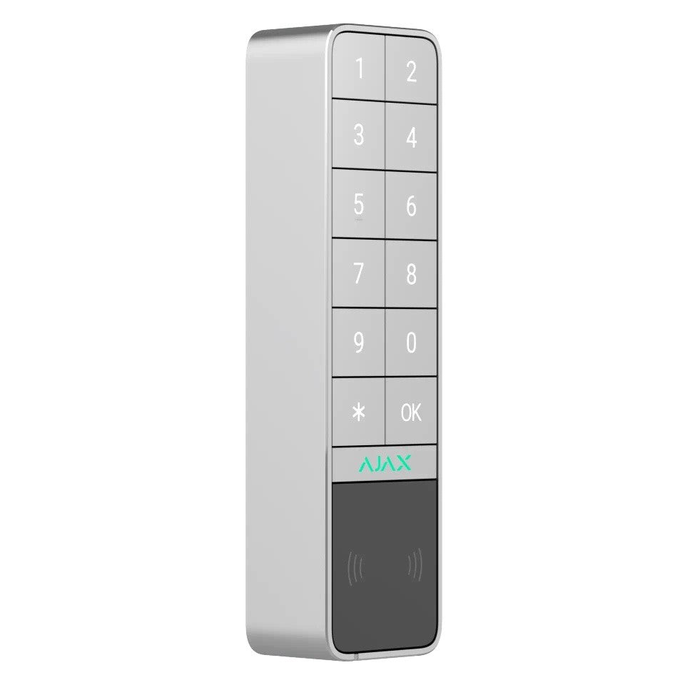 Ajax Systems 99967.286.WH1 Clavier extérieur KeyPad Outdoor Jeweller - blanc