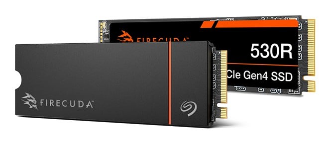 SEAGATE FireCuda 530R 2To SSD Heatsink PCIe Gen4x4 NVMe M.2