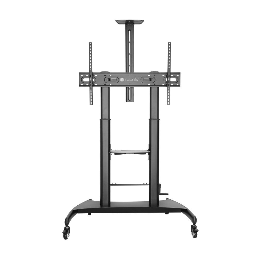 "Techly ICA-TR36 Support TV mobile 60-100"" 100kg Réglage de hauteur fluide"