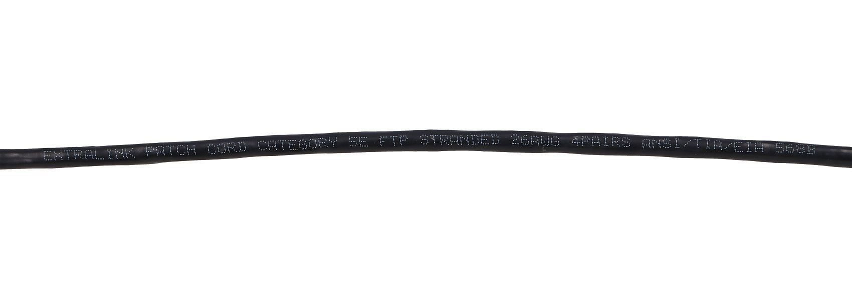 Extralink EX.7621 câble de réseau Noir Cat5e F/UTP (FTP) Rond