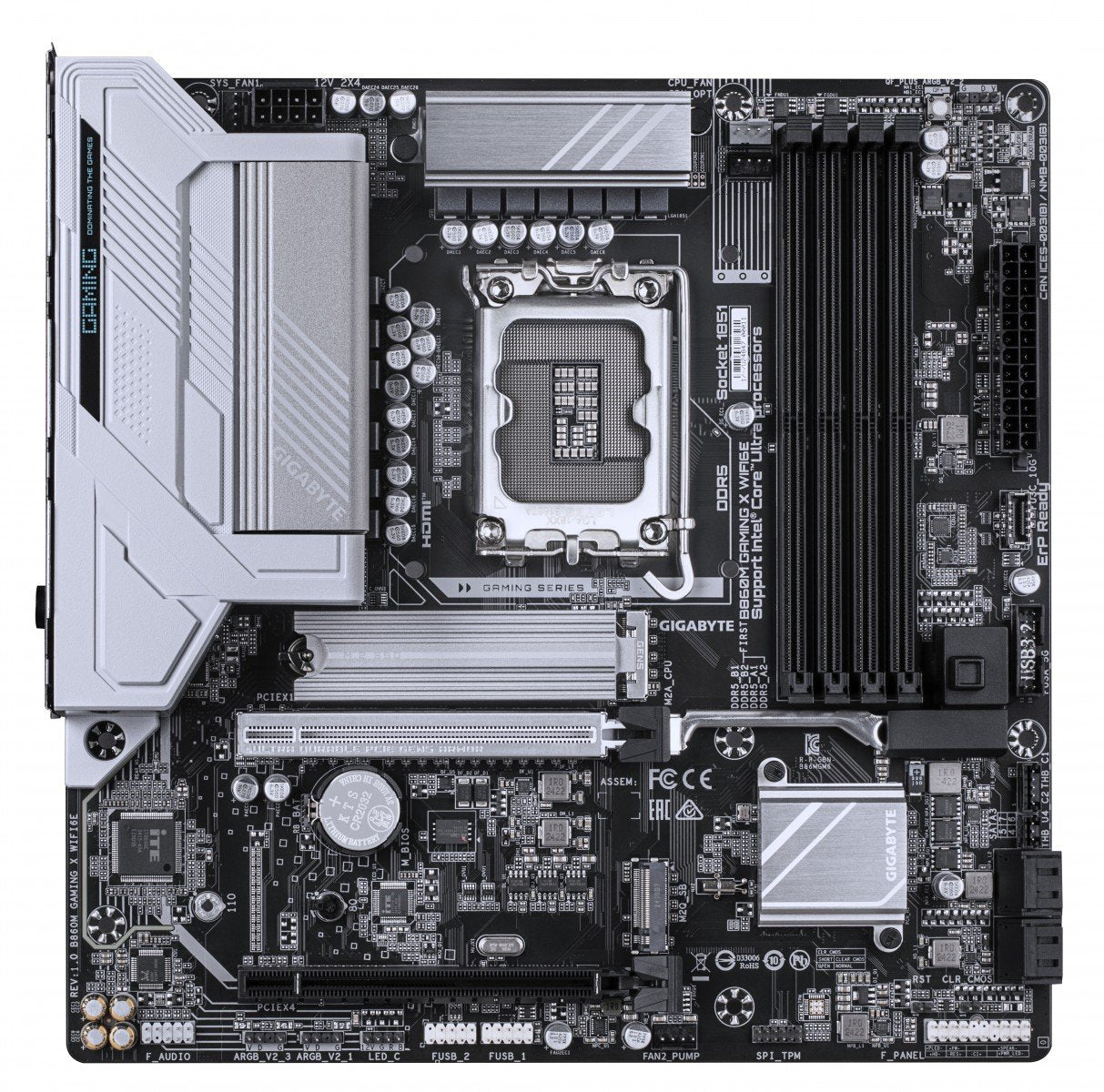 GIGABYTE B860M GAMING X WIFI6E carte mere Intel B860 LGA 1851 (Socket V1) micro ATX