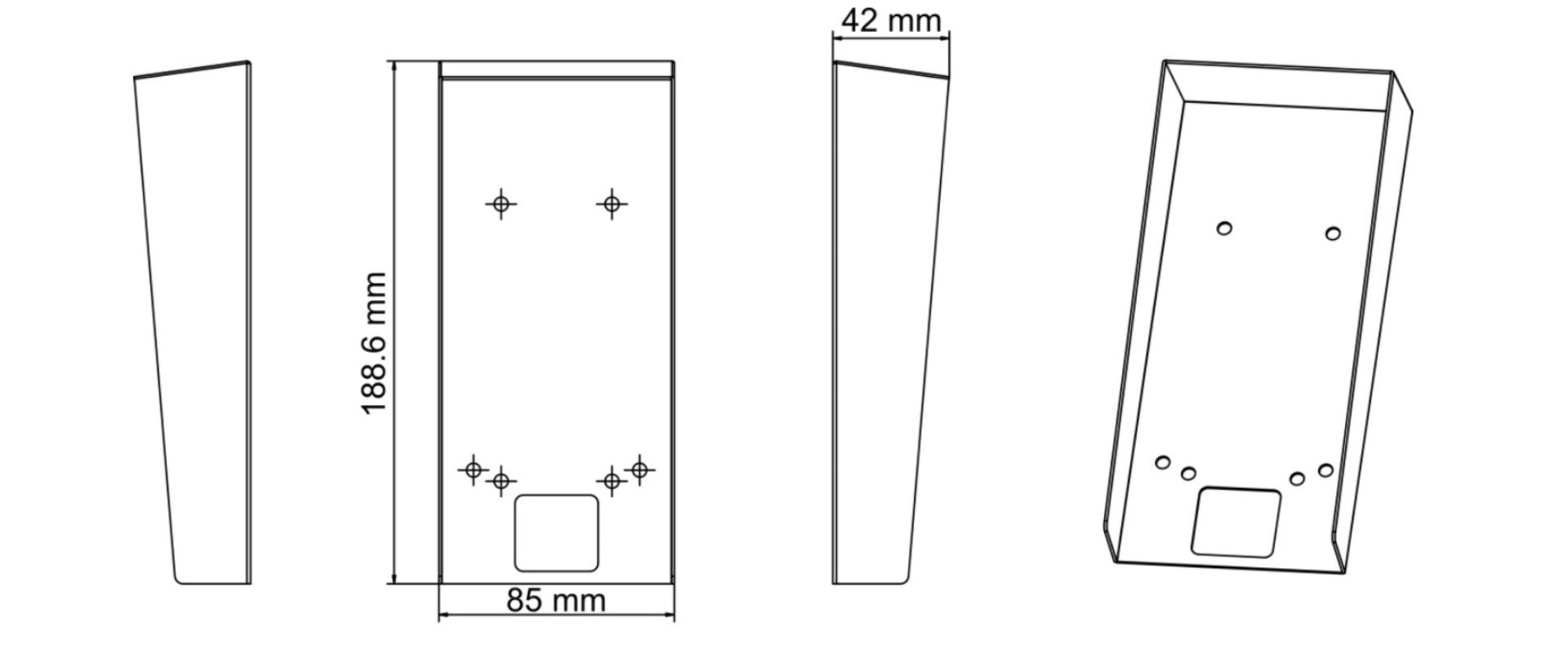 Hikvision DS-KAB502-S1 Auvent de terminal