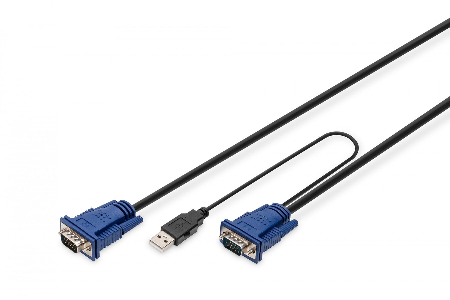 Digitus DS-19232 câble kvm Noir 3 m