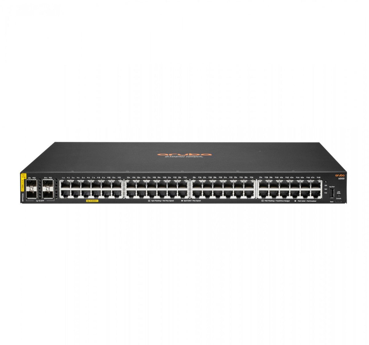 HPE Aruba Networking CX 6000 48G Class4 PoE 4SFP 740W Switch