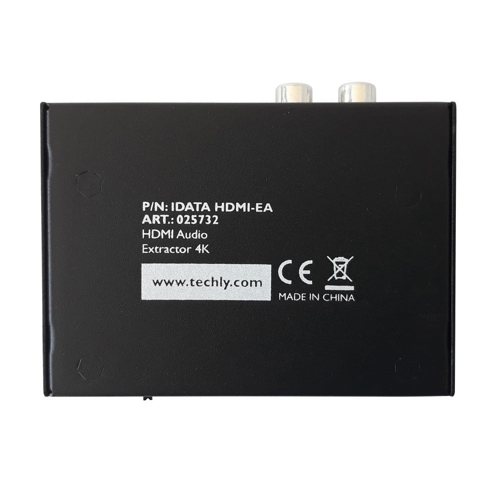 Techly IDATA HDMI-EA Extracteur audio SPDIF 5.1CH, RCA analogique 2CH avec HDMI 4K60Hz