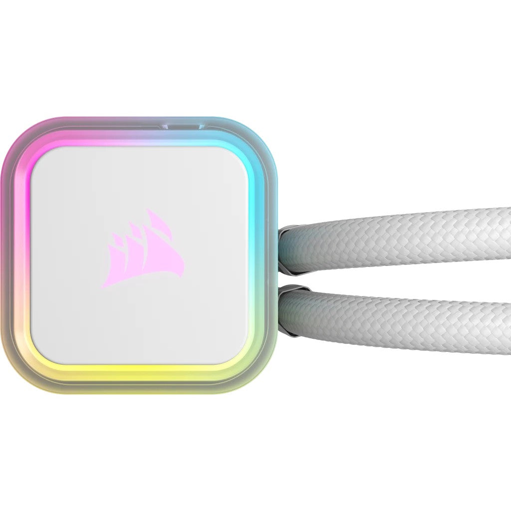 Corsair H100I Elite Processeur Refroidisseur de liquide tout-en-un 12 cm Blanc 1 piece(s)