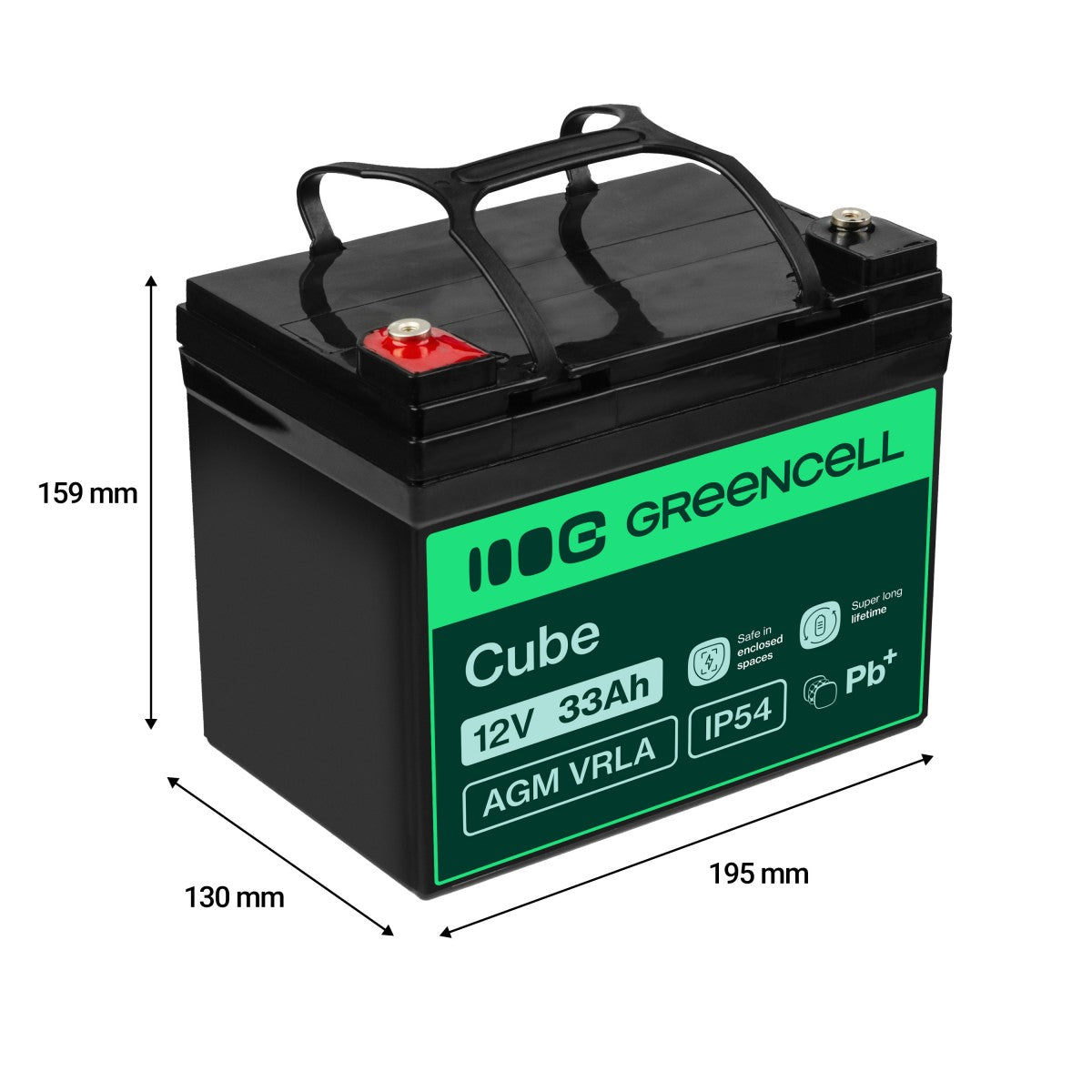Green Cell AGM21 Batterie de l'onduleur Sealed Lead Acid (VRLA) 12 V 33 Ah