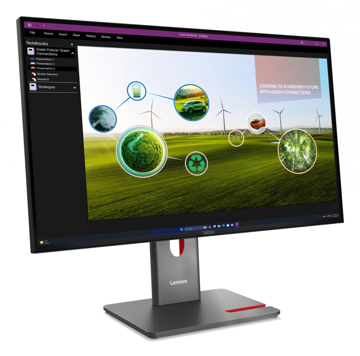 "Lenovo ThinkVision P27Q-40 écran plat de PC 68,6 cm (27"") 2560 x 1440 pixels Quad HD LED Noir"