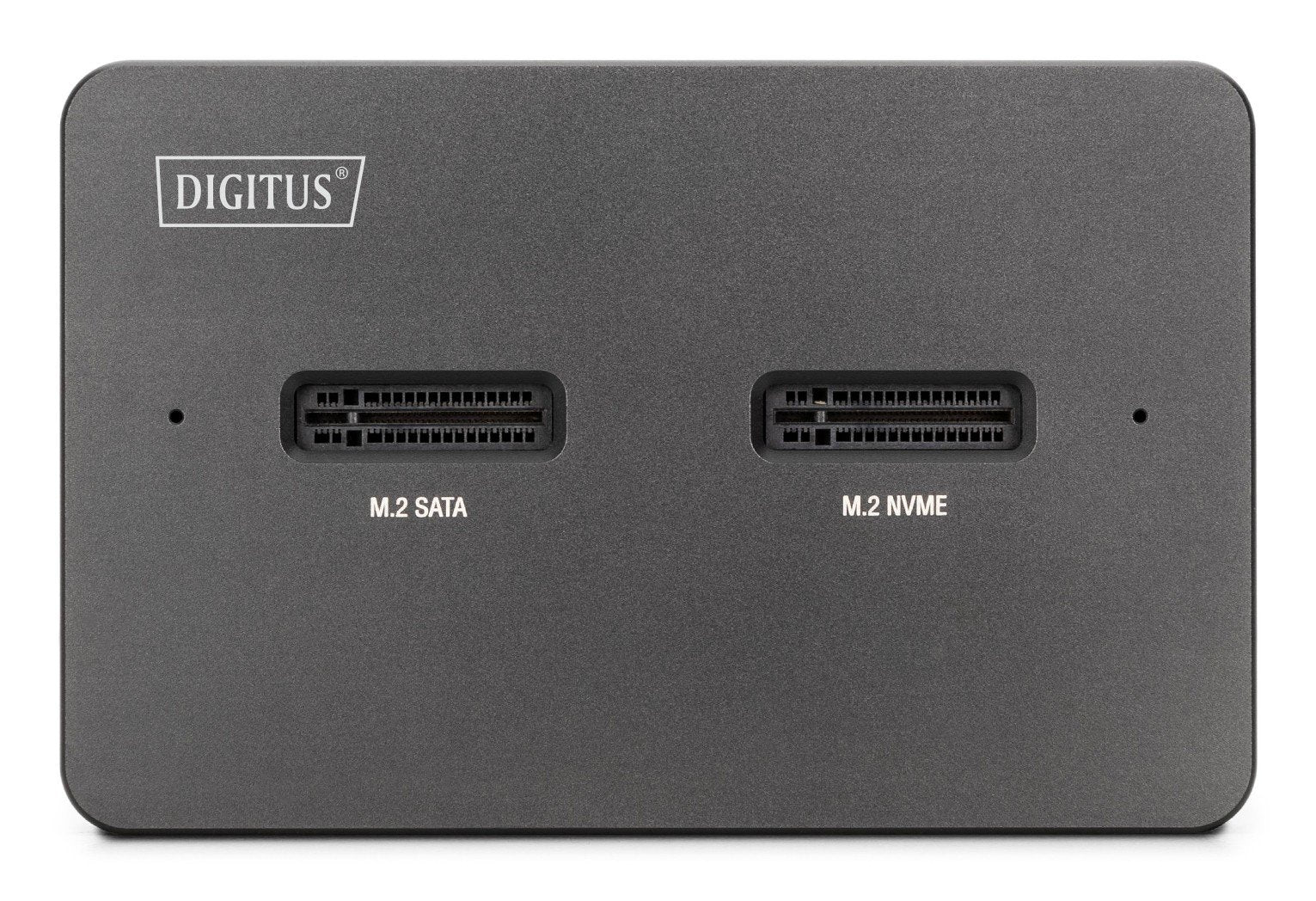 Station d'accueil USB-C 3.2 Gen2 pour disques SSD M.2 Duo NVMe et SATA (max. 2x 4 To) avec lecteur de carte SD-Express 7.1 (max. 2 To), noir