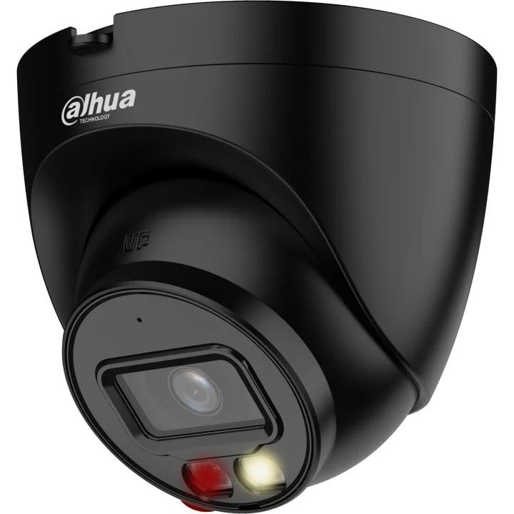 Dahua IPC-HDW1639T-A-IL-0280B-S6-BLACK Caméra dôme 6MP Full Color, 2.8mm, IR 30m, noire