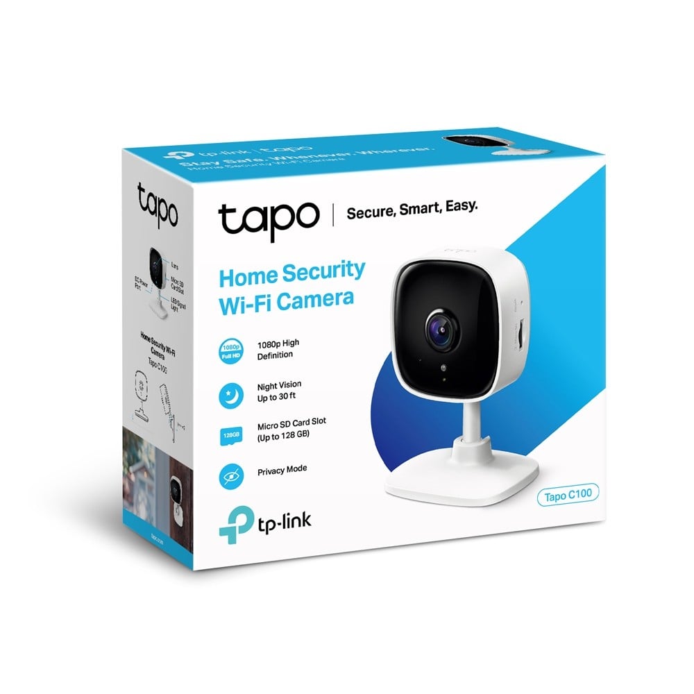 TP-LINK Tapo C110 Home Security WiFi Camera 3MP 2.4GHz microSD slot FFS Night vision