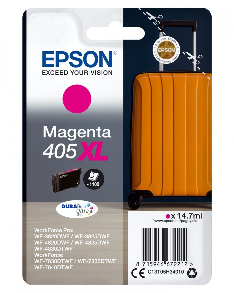 EPSON 2LB Singlepack Magenta 405XL DURABrite Ultra Ink