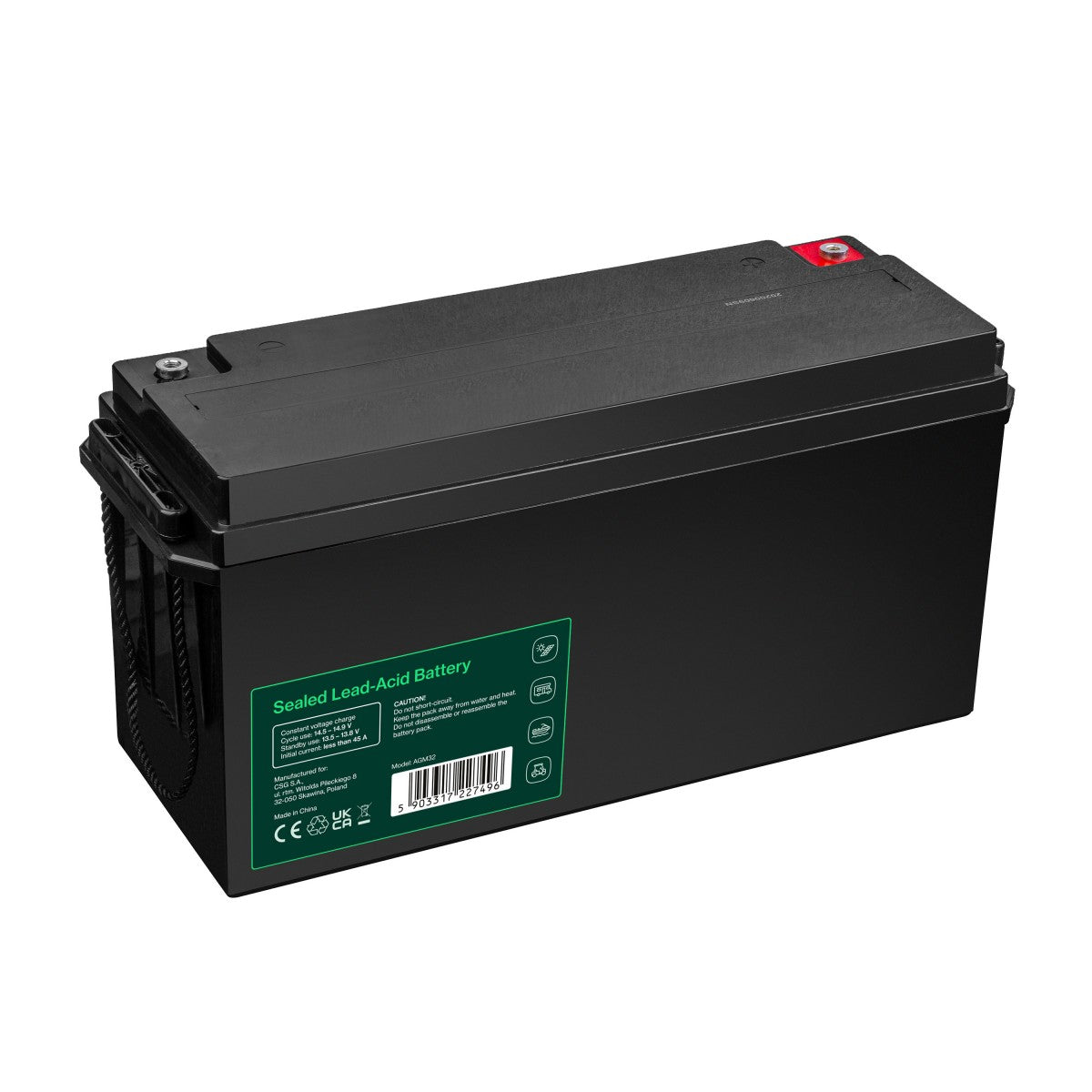 Green Cell AGM32 Batterie de l'onduleur Sealed Lead Acid (VRLA) 12 V 150 Ah