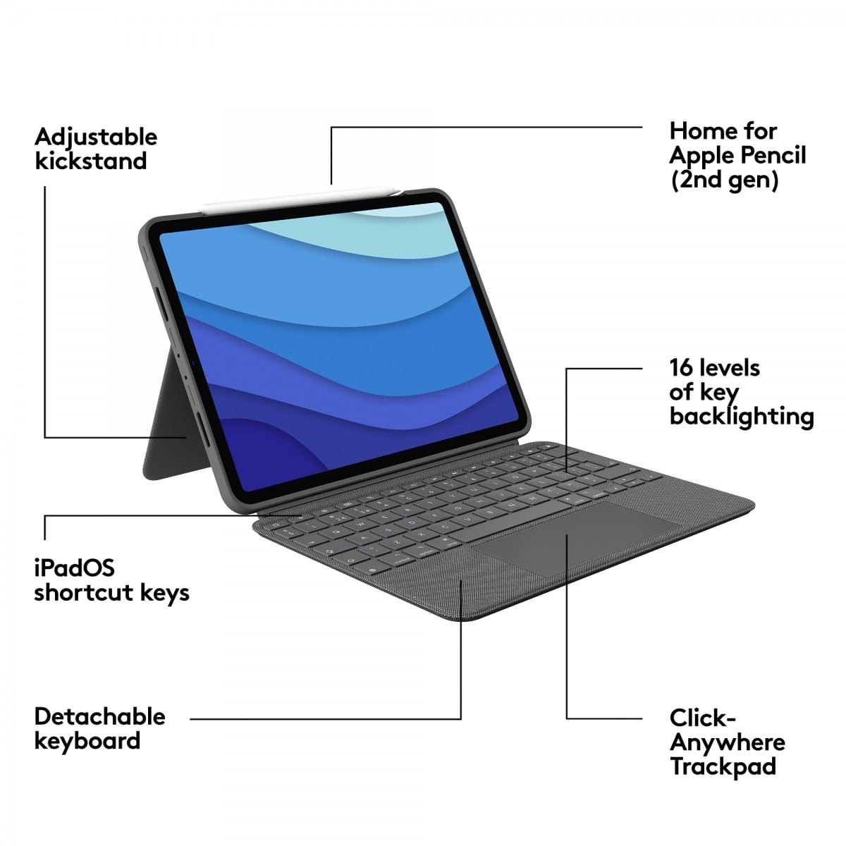 Combo Touch iPad Pro 11" Grey UK