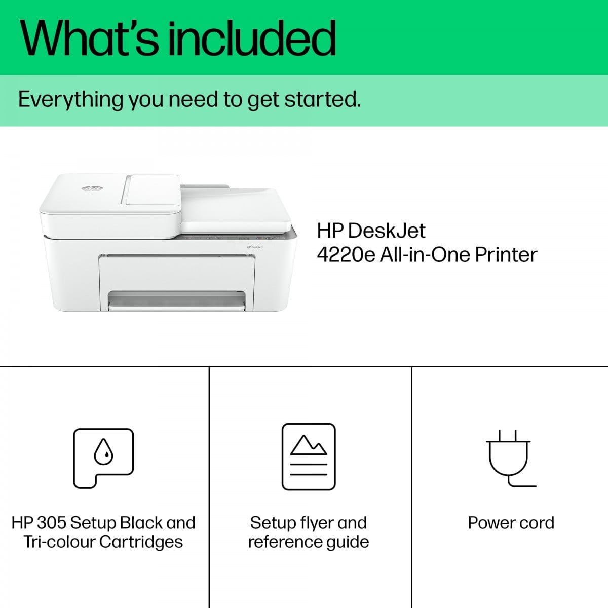 HP DeskJet 4220e All-in-One Printer A jet d'encre thermique A4 4800 x 1200 DPI 8,5 ppm Wifi
