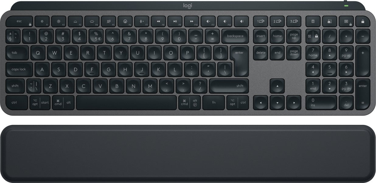 Clavier Logitech 920-011589 MX Keys S Graphite avec repose-poignet