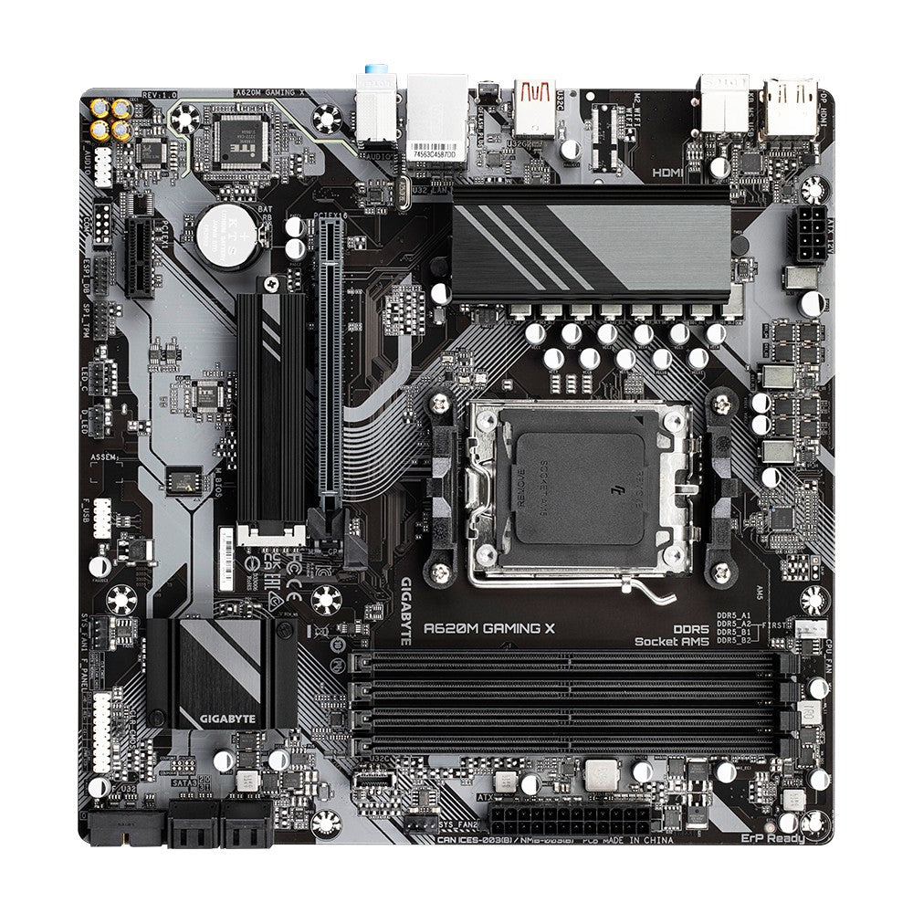 GIGABYTE A620M GAMING X carte mere AMD A620 Emplacement AM5 micro ATX