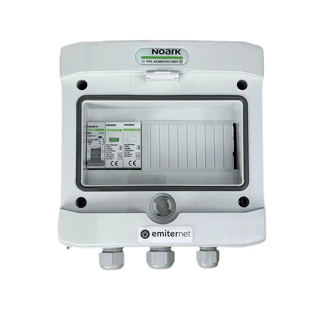 EMITER EM-95N_AC Tableau de distribution AC, IP65, SPD AC Noark type 1+2, disjoncteur de surcharge 20A 1-F