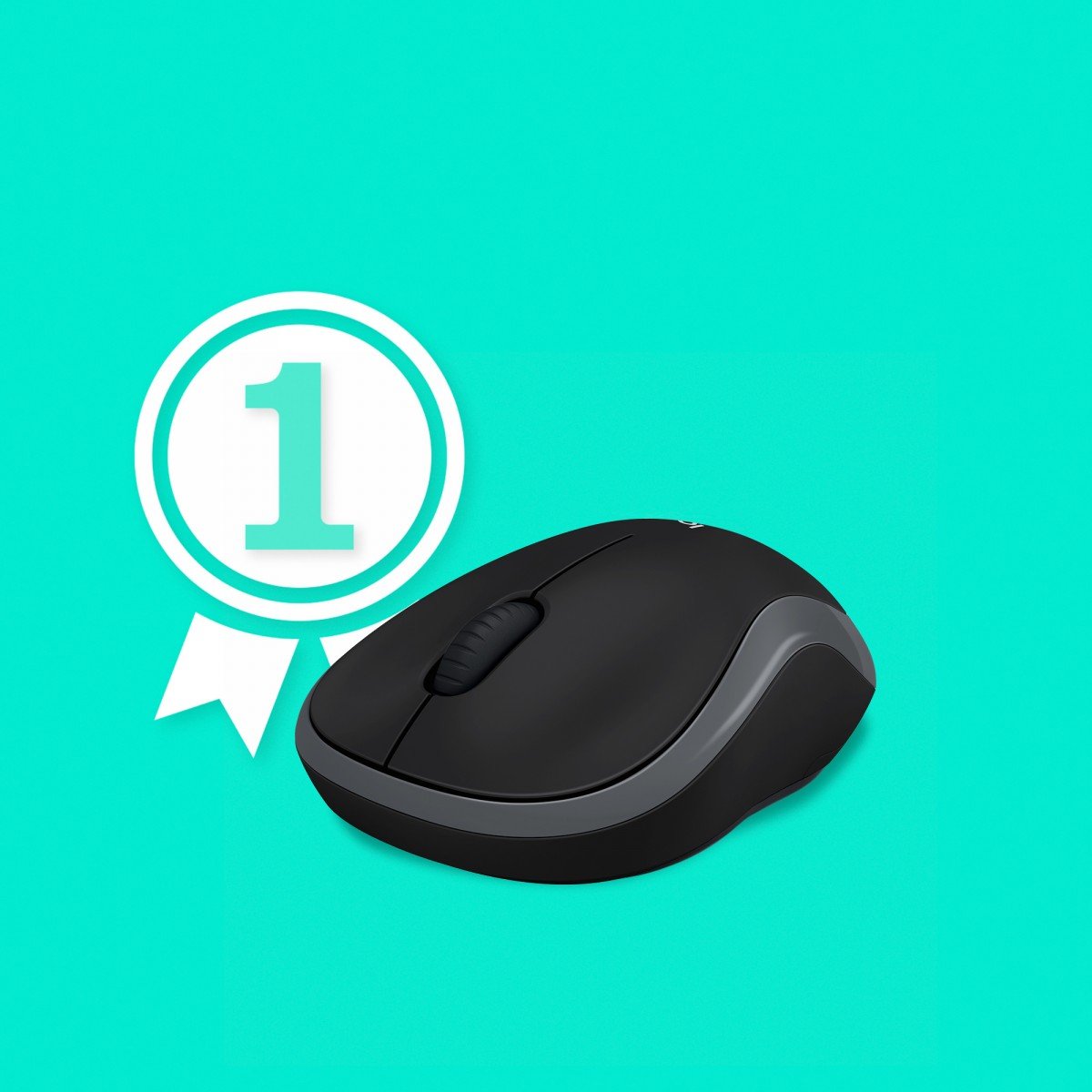 LOGITECH M185 Wireless Mouse - SWIFT GREY - EER2