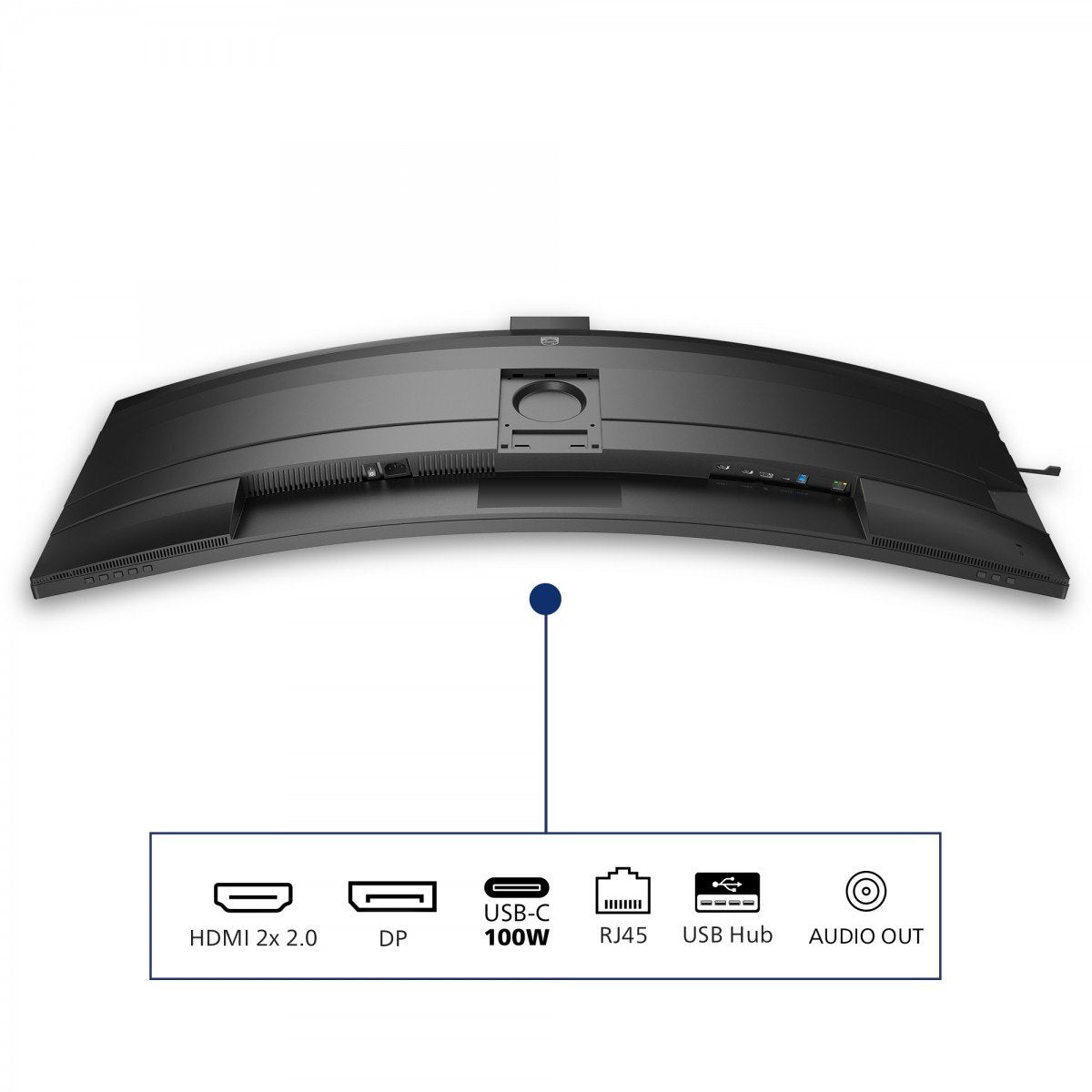 PHILIPS 49B2U5900CH/00 48.8p 5120x1440 VA Curved 1800R H/A 130mm SUPERWIDE USB-C 75Hz DP 2x HDMI USB HUB SPEAKERS