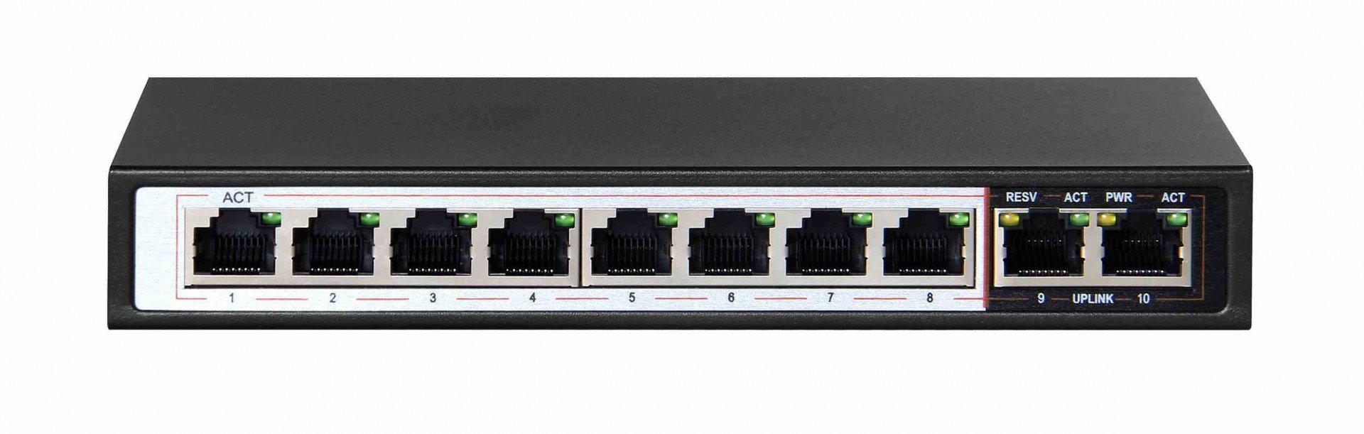 Extralink EX.3906 commutateur réseau Non-géré L2 Fast Ethernet (10/100) Connexion Ethernet, supportant l'alimentation via ce port (PoE) 1U Noir