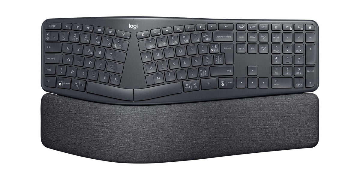 LOGITECH ERGO K860 for Business - Graphite - Central (FR)