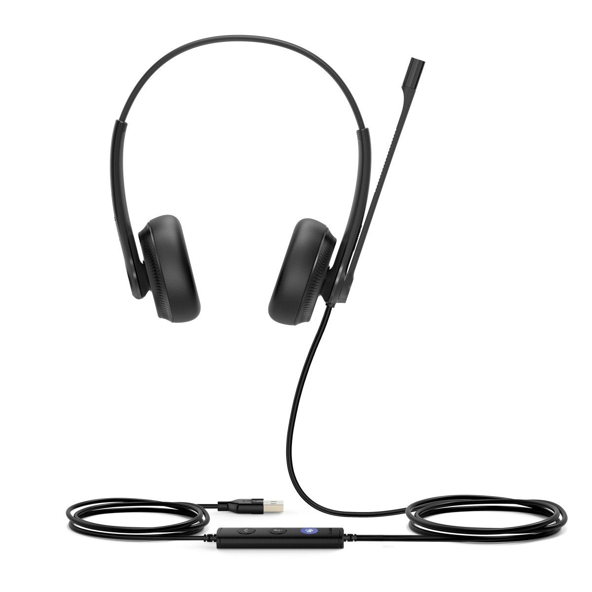 Yealink UH34 Dual Teams Avec fil Arceau Bureau/Centre d'appels USB Type-A Noir