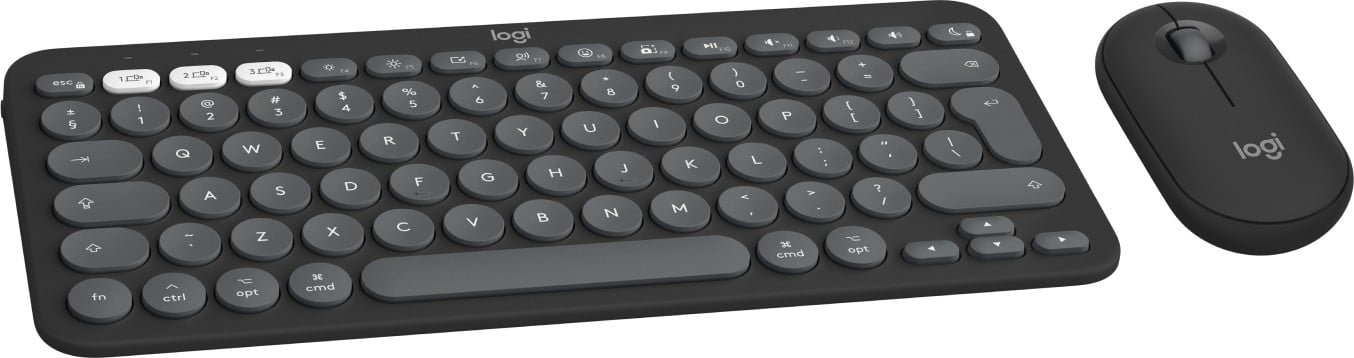 Logitech 920-012244 clavier Souris incluse Universel RF sans fil + Bluetooth QWERTY US International Graphite