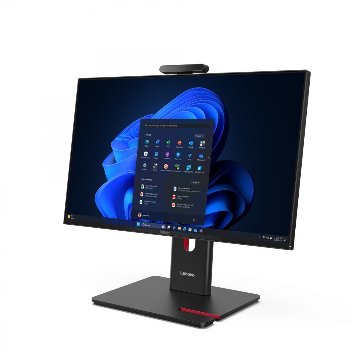 "Lenovo ThinkCentre M70a Gen 6 Intel Core Ultra 5 235T 60,5 cm (23.8"") 1920 x 1080 pixels PC All-in-One 16 Go DDR5-SDRAM 512 Go SSD Windows 11 Pro Wi-Fi 6E (802."