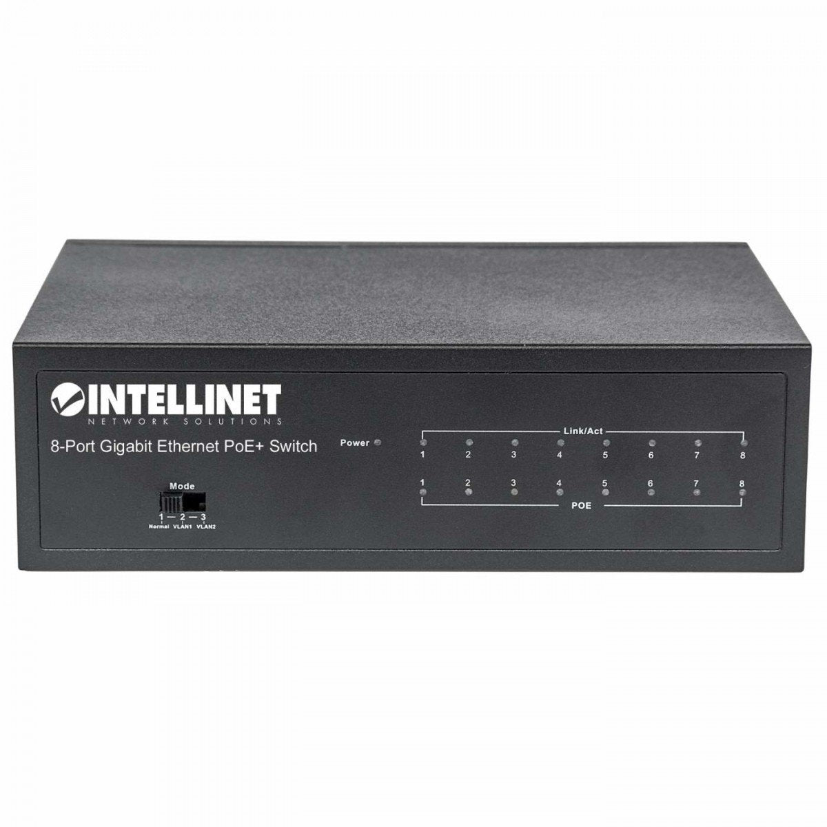 Intellinet 561204 commutateur réseau Géré Gigabit Ethernet (10/100/1000) Connexion Ethernet, supportant l'alimentation via ce port (PoE) Noir