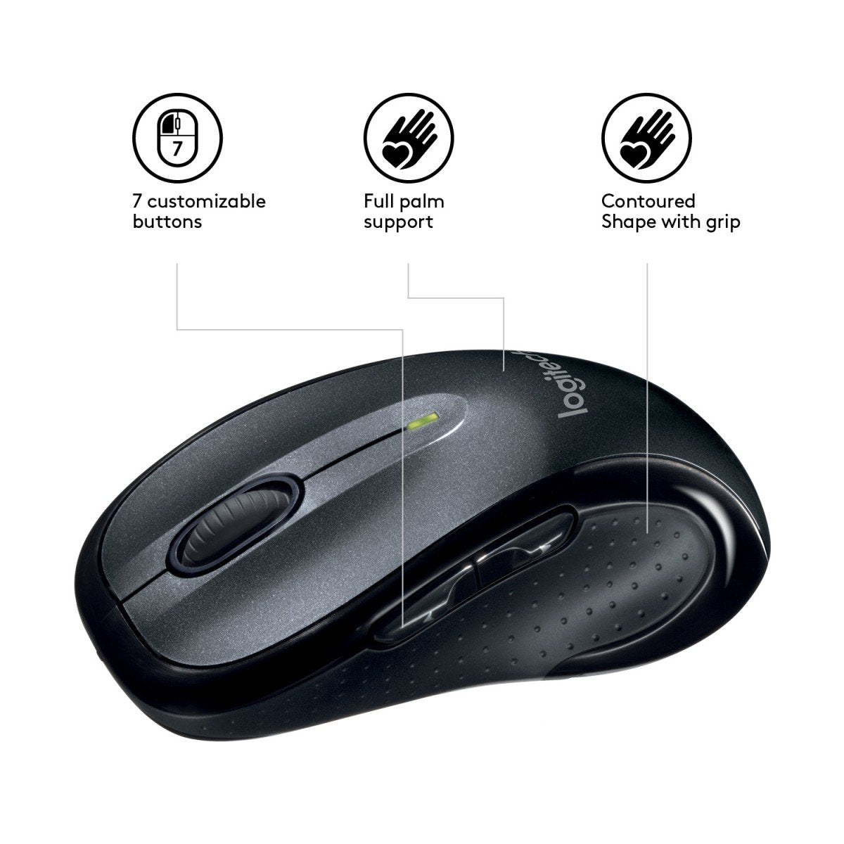 Logitech M510 souris Droitier RF sans fil Laser 1000 DPI