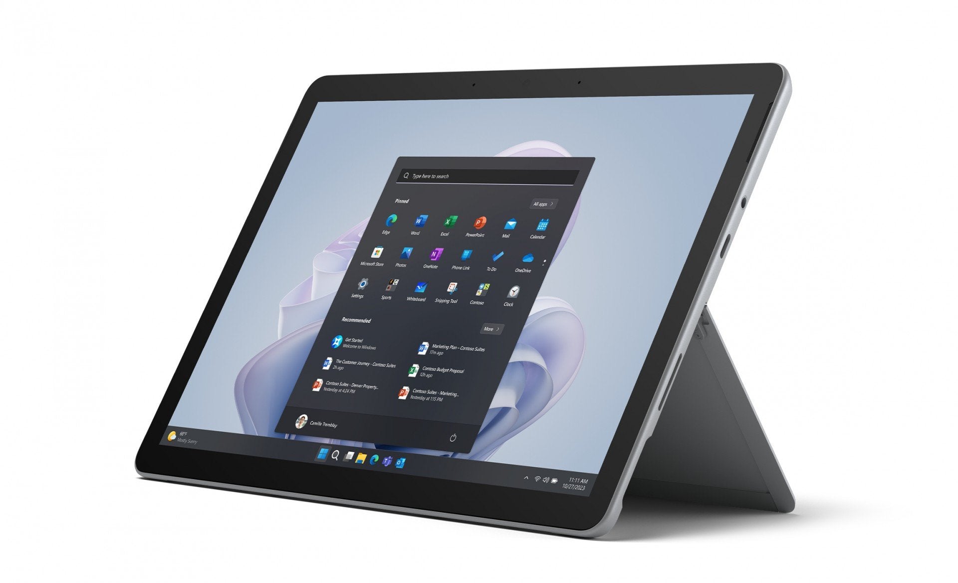 MICROSOFT Surface Go 4 - Intel N200 - 10.5p - 8Go - 256Go - W11P - WIFI- Platine - Tablette Hybride 2-en-1
