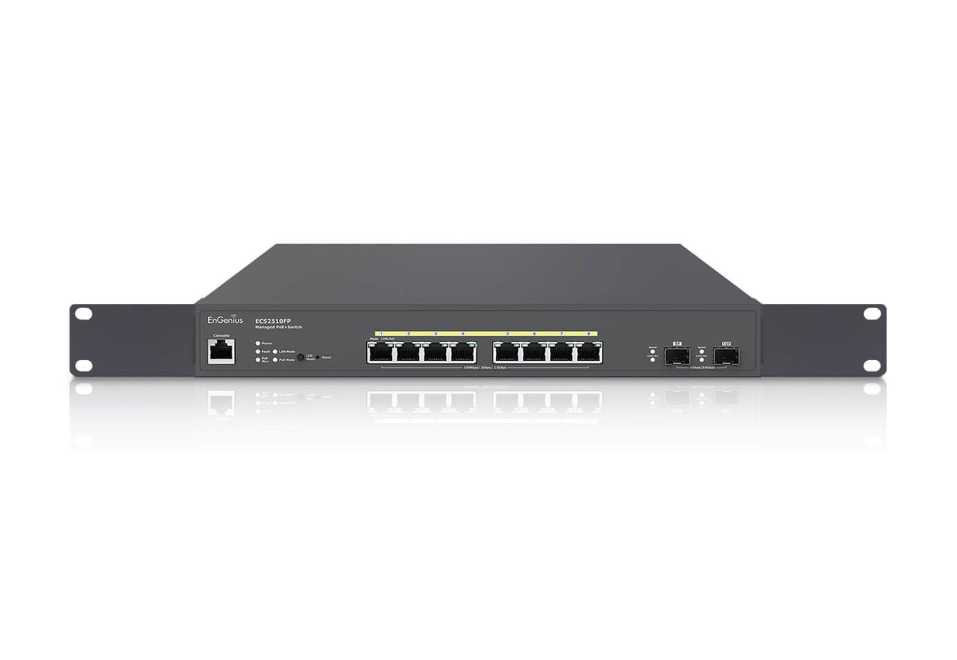 EnGenius ECS2510FP Commutateur géré 8x RJ45 2,5 GbE PoE+ 240 W, 2x SFP+, EnGenius Cloud