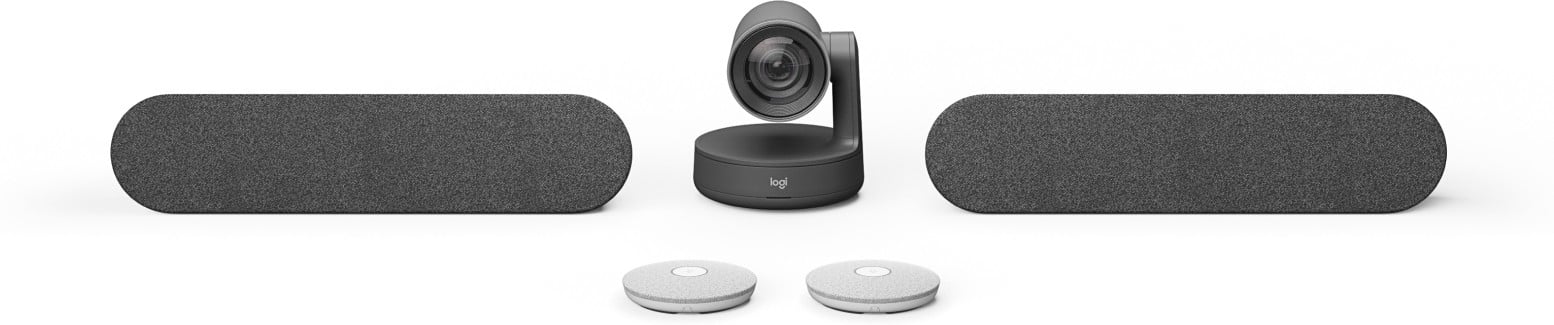 LOGITECH Rally Plus GRAPHITE - kit de visioconférence - micro Rally Mic - WHITE