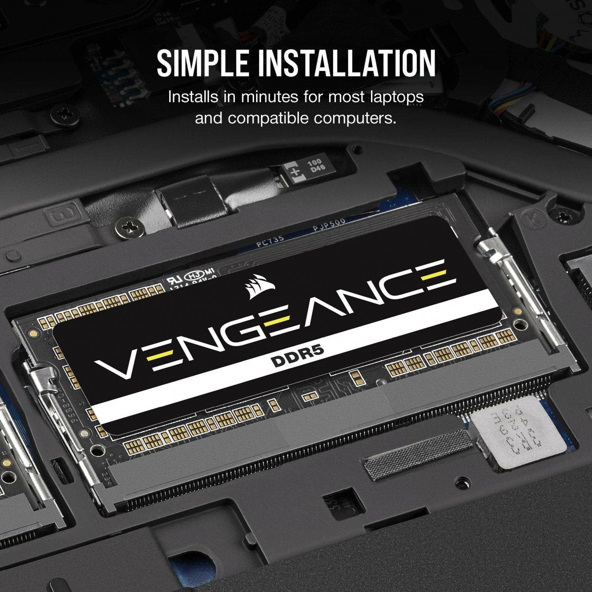 Module de mémoire Corsair Vengeance CMSX32GX5M2A5600C48 32 Go 2 x 16 Go DDR5