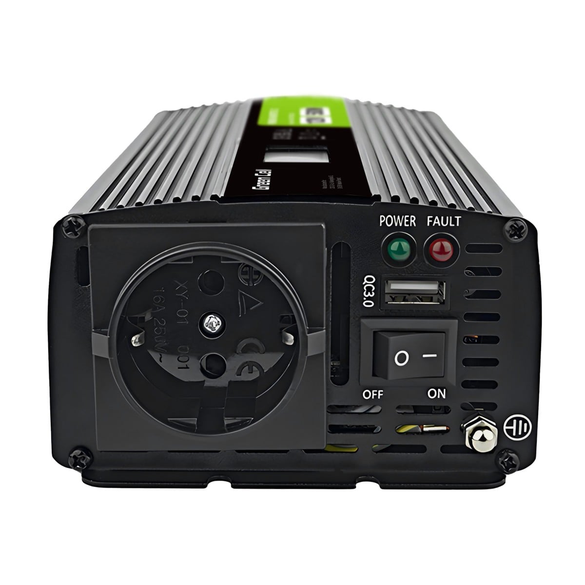 Green Cell Przetwornica napicia PowerInverter LCD 12 V 500W/1000W Przetwornica samochodowa z wywietlaczem - czysty sinus adaptateur de puissance & onduleur Auto