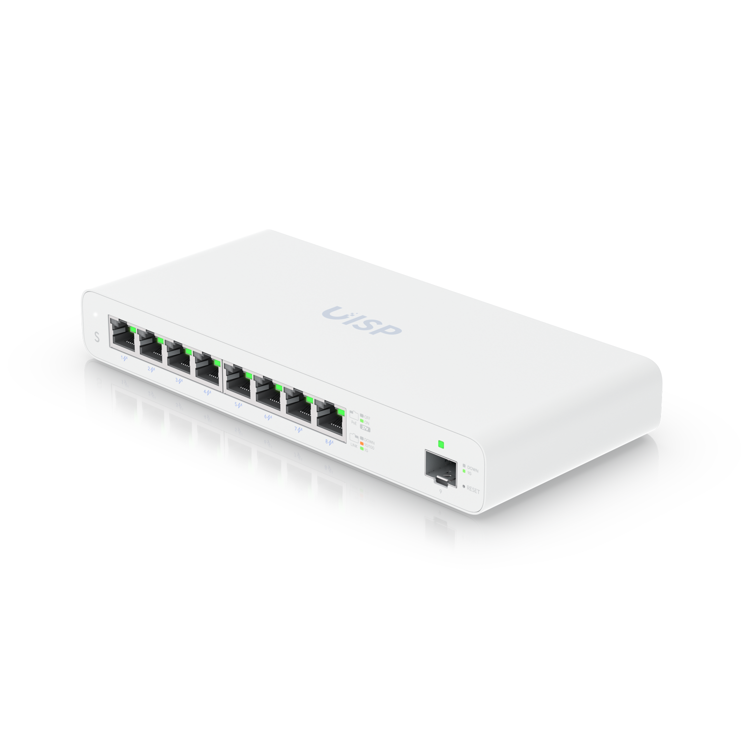 Ubiquiti UISP-S Networks UISP Géré L2 Gigabit Ethernet (10/100/1000) Connexion Ethernet, supportant l'alimentation via ce port (PoE) Blanc
