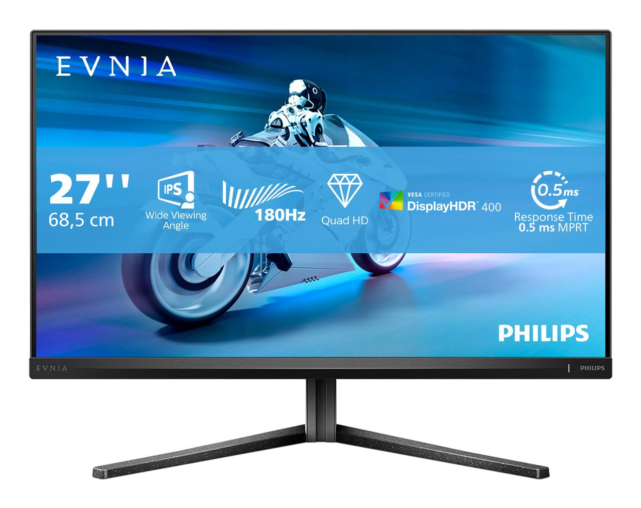 PHILIPS 27M2N5500 27p Gaming Monitor 2560x1440 1ms 250cd/m2 HDMI DP Black/Grey