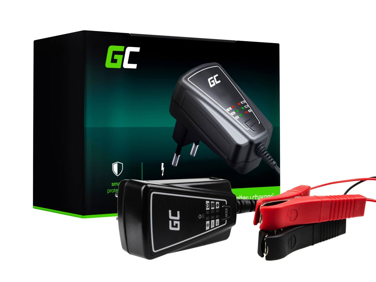 Green Cell ACAGM06 Chargeur de batterie pour véhicules 12/6 V Noir