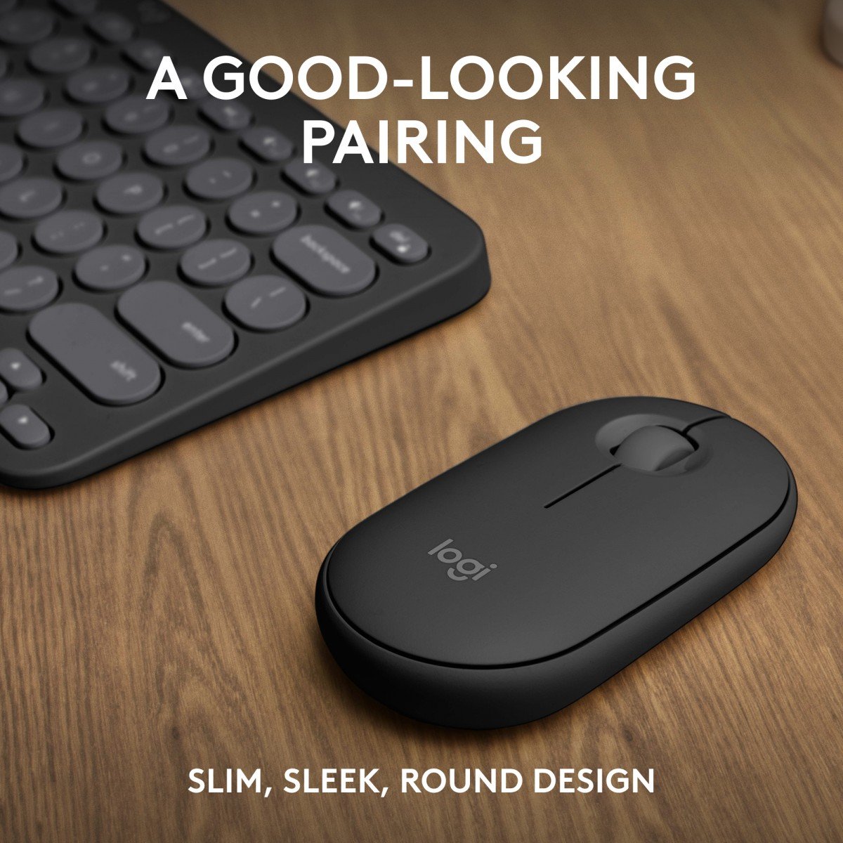 Logitech Pebble 2 Combo clavier Souris incluse Universel RF sans fil + Bluetooth QWERTY US International Graphite