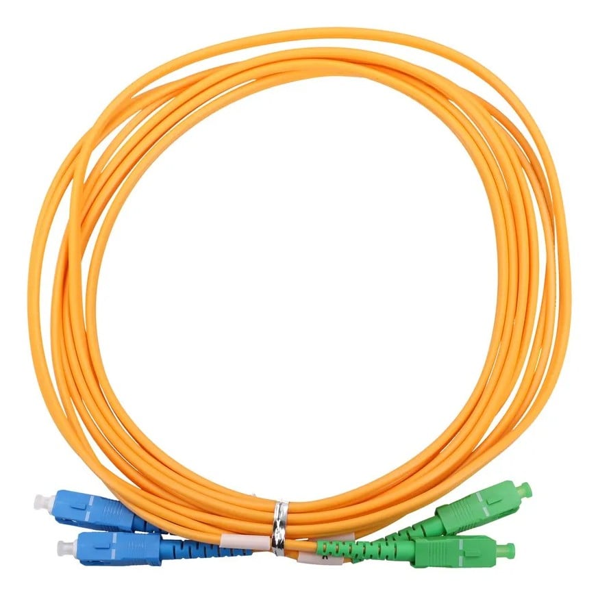 Extralink SC/APC-SC/UPC | Câble de raccordement | Monomode, Duplex, G657A1, 3mm, 2m